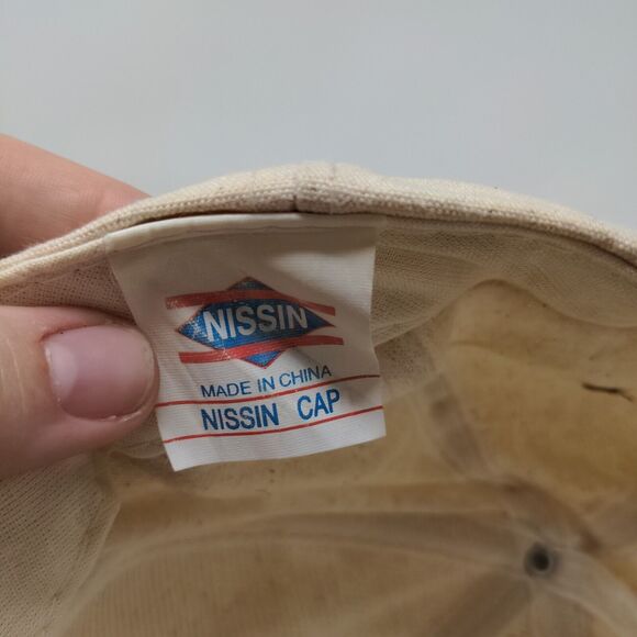 Nissin Men's Bay View Golf Snapback Hat Tan Brown OSFM Distressed - Picture 12 of 13